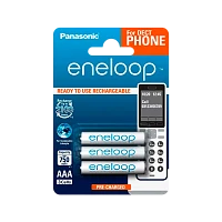 Аккумулятор предзаряженный RTU Panasonic HR03 AAA BL3 NI-MH eneloop DECT 750mAh (3/30)