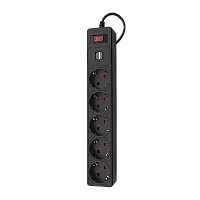 Сетевой фильтр Power Cube 5р.С/З 10A 3.0м 180 Дж ПВС бежевый (1/30)