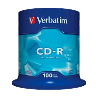 Диск CD-R Verbatim DL 700MB 52x 100шт. cake box (100/400)