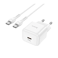 Сетевое З/У HOCO N32 Type-C 30W PD3.0 черный (1/13/130)