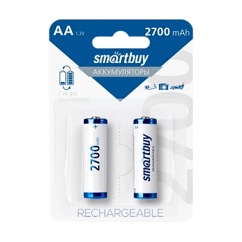 Аккумулятор бытовой Smartbuy HR6 AA BL2 NI-MH 1600mAh (2/24/240)