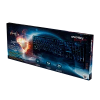 Клавиатура проводная Smartbuy 325 Firefly классическая USB 1.5м черный (1/10)