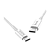 Кабель HOCO X23 Type-C (m)-Type-C (m) 1.0м 3.0A TPE белый (1/48/276)