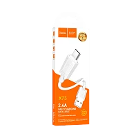 Кабель HOCO X73 USB (m)-microUSB (m) 1м 2.4A ПВХ белый (1/31/310)