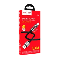 Кабель HOCO U136 USB (m)-Type-C (m) 1.2м 5.0A TPE черный