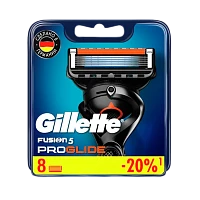 Сменные кассеты Gillette "FUSION PROGLIDE" 5 лезвий 8шт. (цена за 1 шт) RUS (8/80)
