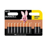 Батарейка Duracell Basic LR6 AA BL10 Alkaline 1.5V (10/80)