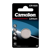Батарейка Camelion CR1025 BL1 Lithium 3V (1/10/1800)
