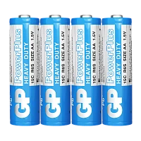 Батарейка GP PowerPlus R6 AA Shrink 4 Heavy Duty 1.5V (4/40/200/1000) R