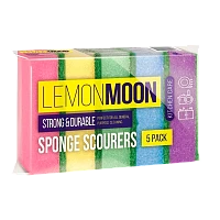 Губка для посуды Lemon Moon 96х64х27мм 5шт. (1/72)