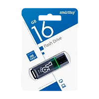 Флеш-накопитель Smartbuy Glossy 16GB USB3.0 пластик серый