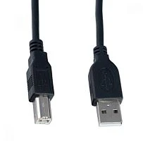 Кабель Perfeo USB2.0 (m)-USB B (m) 1.8м черный (1/50)