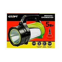 Фонарь прожектор Старт LHE 513-B1 5W от аккумулятора 2 режима черный (1/20)