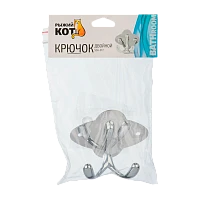 Крючки Рыжий кот SSA-017 саморез 7.5х6.5х3.4см серебристый (1/30/180)