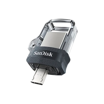 Флеш-накопитель SanDisk Ultra Android Dual Drive DD3 128GB USB3.0 microUSB (m) пластик черный