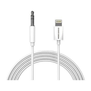 Кабель AUX MORE CHOICE UK22i Jack 3.5mm (m)-Lightning (m) 2м ПВХ белый (1/36/360)