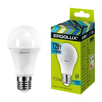 Лампа светодиодная Ergolux A60 E27 12W 4500К 180-240V груша ЛОН (1/10/100)