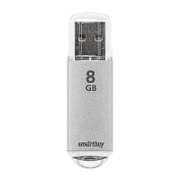 Флеш-накопитель Smartbuy V-Cut 8GB USB2.0 пластик серебряный