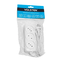 Удлинитель Volsten 3р.Б/З 6A 1.5м ШВВП 2x0.75мм² IP20 белый (1/10/60)