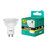 Лампа светодиодная Camelion PAR16 GU10 10W 3000К 170-265V рефлектор матовая (1/10/100)