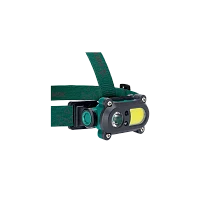 Фонарь налобный Космос 502Lit 3WLED+3WCOBLED 1LED+1COB от аккум IP54 6 режимов чер/сер (1/25/50)