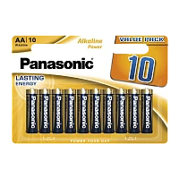 Батарейка Panasonic Alkaline power LR6 AA BL10 1.5V PR (10/120)