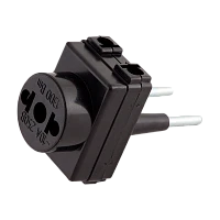 Разветвитель Toker 3ТМ 3р.Б/З 10A черный (1/180)