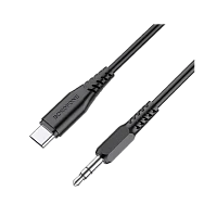Кабель AUX Без бренда Cable Jack 3.5mm (m)-Jack 3.5mm (m) 1м ткань черный