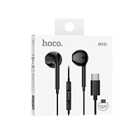 Наушники вставные HOCO M101 с микр. черный (1/144/864)