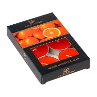 Свечи чайные KUKINA RAFFINATA "Апельсин" 6шт. (1/18)