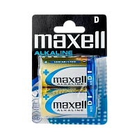 Батарейка Maxell LR20 D BL2 Alkaline 1.5V (2/24/120)