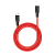 Кабель HOCO X21 Plus Lightning (m)-Type-C (m) 1.0м 3.0A 20W силикон черный красный (1/28/168)