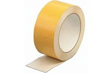 Клейкая лента Без бренда двусторонняя ПП каучук желтый (1/6/36)