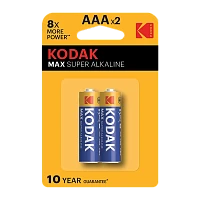 Батарейка Kodak MAX LR03 AAA BL2 Alkaline 1.5V (2/20/100/19800)