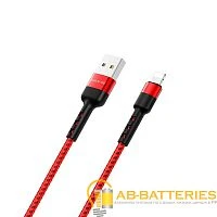 Кабель Borofone BX34 USB (m)-Lightning (m) 1м 2.4A нейлон красный (1/360)
