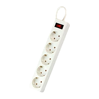 Сетевой фильтр Smartbuy SBSP 5р.С/З 10A 1.8м белый (1/45)
