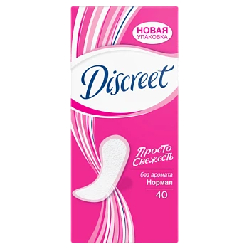 Прокладки женские ежедневные Discreet Normal 40шт. (1/14)