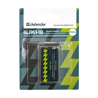 Батарейка Defender Крона 6LR61 BL1 Alkaline 9V (1/10/120)