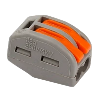 Строительно-монтажная клемма с рычажками, 2 отверстия (цена за 1 шт.) (50/2000)