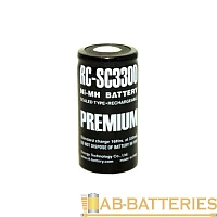 Аккумулятор ET RC-SC3300 23.0*43.0, 1.2В, 3300мАч, Ni-MH с повышенной токоотдачей (1/25/200)