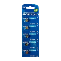 Батарейка Robiton STANDARD G3/LR736/LR41/392A/192 BL5 Alkaline 1.5V 0%Hg (5/100/5000)
