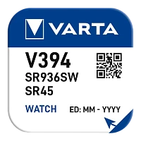 Батарейка Varta 394 (SR936SW) BL1 Silver Oxide 1.55V (1/10/100)
