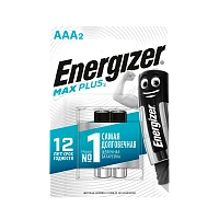 Батарейка Energizer MAX Plus LR03 AAA BL2 Alkaline 1.5V (2/24)