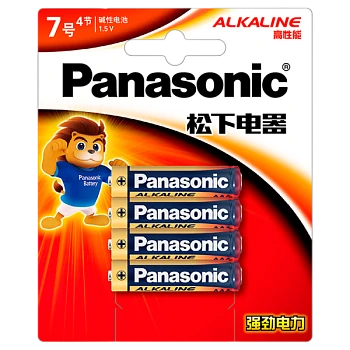 Батарейка Panasonic LR03 AAA BL4 1.5V CN (Китай) (4/48/192)
