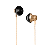 Наушники вставные HOCO M18 с микр. золотой (1/30/300)