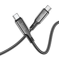Кабель HOCO S51 Type-C (m)-Type-C (m) 1.2м 3.0A 100W нейлон синий (1/16/160)