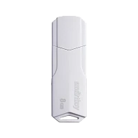 Флеш-накопитель Smartbuy Clue 8GB USB2.0 пластик белый