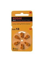Батарейка Kodak MAX ZA13 BL6 Zinc Air 1.4V (6/60/300)