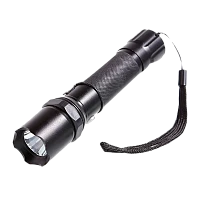 Фонарь универсальный Ultraflash E145 1W CREE от аккумулятора 3 режима черный (1/40)