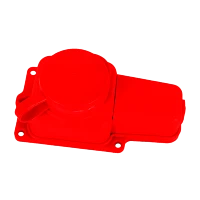 Колодка Volsten 1р.С/З со шторкой каучук красный (1/36)